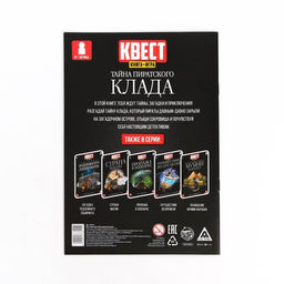 Цена за 5 шт. Книга квест - игра «Тайна пиратского клада», 22 стр., 8+