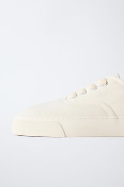 BAMBA CORDONES CASUAL / Blanco - Zara фото 5