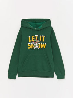 Y?lba?? Temal? Uzun Kollu Erkek ?ocuk Hoodie