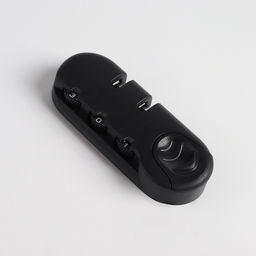 Цена за 3 шт. Замок кодовый для чемодана, с креплениями, 3.3×8.3×1.8 см, цвет чёрный