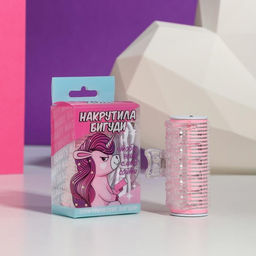 Электрические бигуди Единорожек, 6,5 х 9,7 см