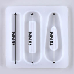 Цена за 2 шт. Молд силиконовый  «Заколка», 3 вида заколки
