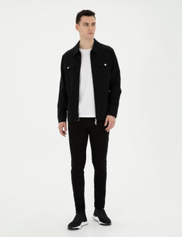 Siyah Slim Fit Jean Pantolon