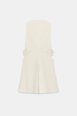VESTIDO CORTO EL?STICO CUT OUT NUDOS / Crudo - Zara фото 5