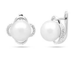 Серьги из серебра жемчуг, МЖВ931