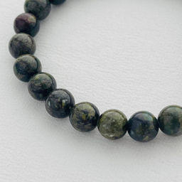 Браслет из зеленой Яшмы (Кровь дракона) 18,5 см