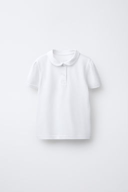 PIQU_ POLO SHIRT WITH PETER PAN COLLAR