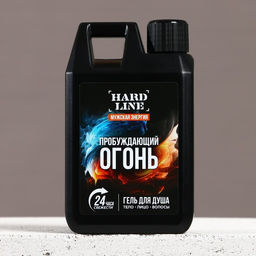 Подарочный набор косметики Мужская энергия, гель для душа во флаконе канистры 300 мл и мочалка для тела, аромат древесный с пряными нотами