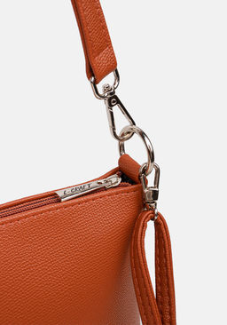 Сумка Модель №1284 | кожзам | гладкий | рыжий | Р831-51 | 33127 - L-craft фото 6