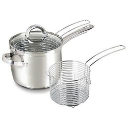 Кастрюля-фритюрница 3.5л из нерж. стали (5852) /KAMILLE/