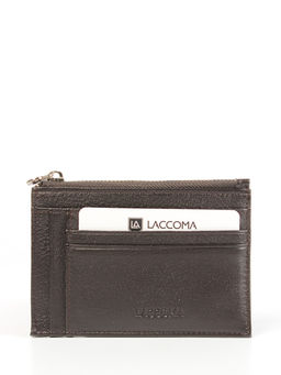 LACCOMA кредитница LA-6999-темно-коричневый натуральная кожа