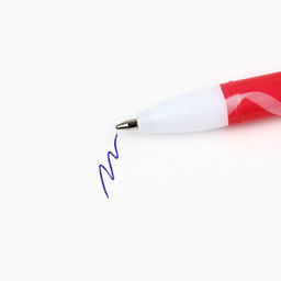 Цена за 12 шт. Ручка шариковая, пластик с колпачком С 8 Марта!, синяя паста 0.5 мм