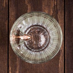 Стакан гранёный с пулей Новый год, 250 мл