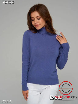 Женская базовая однотонная водолазка - Bruno фото 9