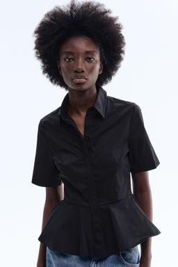 Camisa de popelina con peplum - H&m фото 3