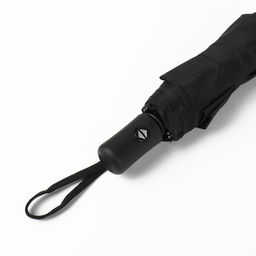 Зонт автоматический Однотон, 3 сложения, 8 спиц, R = 48 см, цвет чёрный - Simaland фото 6