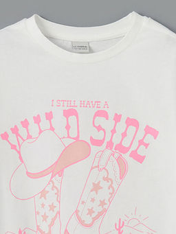 Bisiklet Yaka K?z ?ocuk Ti??rt