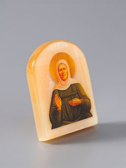 Икона настольная Матрона, 6?5 см, селенит