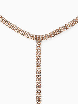 Чокер Лёд притягательный, цвет белый в золоте, 54.5 см