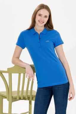 U. S. Polo Assn Женская футболка Saks Basic с воротником-поло - U.s. polo assn фото 2