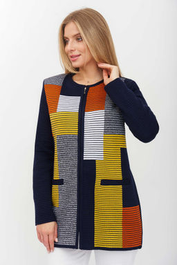 Жакет Д 2649/сине-терракотовый (2130) - Текстильная мануфактура фото 4