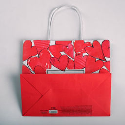 Пакет крафтовый I love you, 22 25 12 см - Дарите счастье фото 3