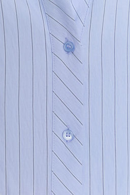 CAMISA ENTALLADA RAYAS / Celeste - Zara фото 8