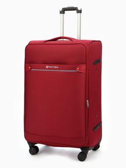 Чемодан 28",Текст,47*30*78,отд на молнии,1 нар/карм, увелич,код замок,4 колеса, красный