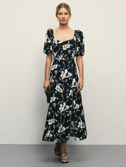 Платье миди с цветочным принтом / Zarina фото 5