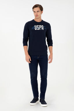 Мужской темно-синий свитшот - U.s. polo assn фото 4