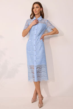 Платье LYUSHe 4107 голубой  фото 7