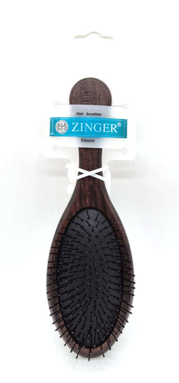 Расческа SZ-WH2 (ipa-25) Venge Nylon OPP, Деревянная расческа с черными пластик.зубцами