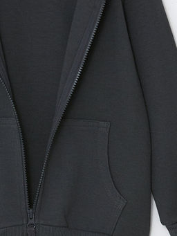 Kap??onlu Uzun Kollu Erkek Bebek Fermuarl? Sweatshirt - Waikiki фото 2