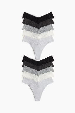 Pack de 10 bragas Thong de encaje - H&m фото 5