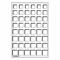 Планшет на 48 ячеек для 6 евронаборов (упаковка 2 штуки) Синий LEUCHTTURM 309571