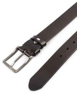 Мужской кожаный ремень Dierhoff ДРК 3053/1-35 Коричневый - Sergio valentini фото 9