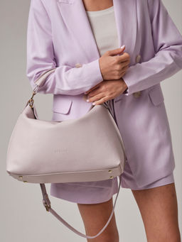 Кожаная сумка Deboro 30900 розовый дым