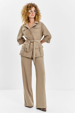 Костюм Euro Moda 630 бежевый