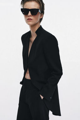 PANTAL?N CROPPED FLARE ZW COLLECTION LIMITED EDITION / Negro