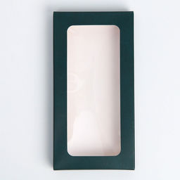 Цена за 5 шт. Коробка для шоколада, кондитерская упаковка, «Дамаск», с окном, 17.3 х 8.8 х 1.5 см