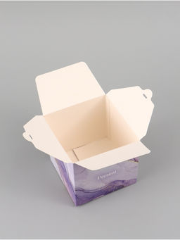 Цена за 10 шт. Коробка подарочная самосборная Present, 12×12×12 см, с лентой