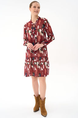 Платье Нежный акцент  2 (красный)