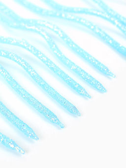 Цена за 2 шт. Свечи для торта «Серпантин» 10 штук, блестящий голубой