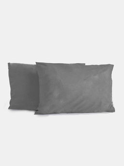 Комплект наволочек полисатин гладкокрашенный - Светло-серый 70х70