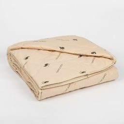 Одеяло всесезонное Адамас Верблюжья шерсть, размер 140х205 5 см, 200гр/м2, чехол тик