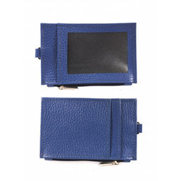 Визитница-кардхолдер Croco-В-216 н/к, 1отд, 3карм, васильковый флотер (105) 265124