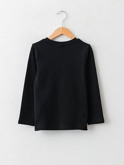 Bisiklet Yaka Basic Uzun Kollu Erkek ?ocuk Ti??rt - Waikiki фото 2