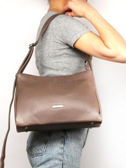 Сумка женская искусственная кожа Marrivina-22575, 1отд+карм/пер, плечевой ремень, капучино SALE 262586 - Adelia фото 10