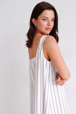 Martichelli Платье белое в полоску  фото 21