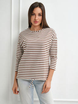 Лонгслив Николь Хлопок 95%, лайкра 5% тельняшка - Ивассорти фото 28